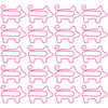NUOBESTY 50pcs Pink Color Pig Paper Clips Cute Metal Animal Clips for Documents Papers Files School Office Home Organization Supplies