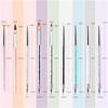 Nail Art Brushes 9PCS Nail Brush Set with Liner Brush and Dotting Pens for Home and Professional Salon Use