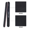 BTYMS 25 Count 180/240 Grit Nail Files for Natural Nails, Double Sided Emery Boards Fine Grit Nail Buffing Files