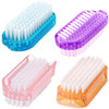 Nail Brush Two Sided Hand Fingernail Scrub Brushes Soft Stiff Bristles Scrubber Nails Toes Cleaning Brush for Men Women Kids 4 PCS