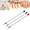 Tujuna Set 3Pcs/Pack Fine Drawing Striping Liner Design Tips Nail Art Pen Brushes Brush Salon DIY Gel UV Manicure Tool gifts Multicolor