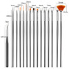 Artdone 31pcs Nail Art Brushes, Nail Art Tool Set, Dotting Tools, Dust Brush,Striping Brushes for Long Lines, Drawing Pen For Gel Polish Design suppl