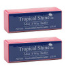 Tropical Shine Mini 4 Way Buffer Block - Professional Nail Buffering Block for Shaping, Smoothing, and Polishing Nails - Portable Nail Care (2 Pack)