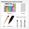 ARTISTRO Watercolor Paint Set, 100 Vivid Colors in Portable Box, Palette set Including Metallic, Fluorescent, Pastel Colors. Perfect Travel Watercolo