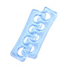 Toe Separators Flexible Soft Silicone Finger Toe Spacers for Nail Polish Pedicure Tools (Blue)