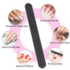 12Pcs Coarse Nail File Set Professional, Emery Boards for Nails 100/180 Grit, Heavy Duty Nail Files for Acrylic/Gel/Natural Nails, Large Nail Filer f