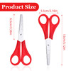 12 Packs Kids Safety Scissors Bulk,5" Blunt Scissors for kids Classroom,School Office Supplie Art Craft Supplies,Small Craft Scissorsfor Toddler Chil