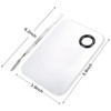 ALIOBC 2 Pcs Makeup Mixing Palette, Upgrad Stainless Steel Metal Foundation Palette with Spatula Artist Tool for Mixing Foundation Nail-Art 5.9x3.9 i