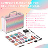 Hot Sugar Makeup Kit for Teenager Girls - Full Starter Cosmetics Set with Eye Shadow Lip Balm Blush Lip Gloss Brush Lip Pencil Eye Pencil and Mirror