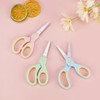 3Pcs 5 Inch Small Craft Scissors, Blunt Tip All Purpose Student Crafting Scissors Fabric Shears Cutter for Travel Back to School,Office,Home, Right &