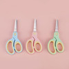 3Pcs 5 Inch Small Craft Scissors, Blunt Tip All Purpose Student Crafting Scissors Fabric Shears Cutter for Travel Back to School,Office,Home, Right &