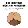 NYX PROFESSIONAL MAKEUP 3 Steps to Sculpt, Face Sculpting Contour Palette - Medium