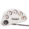 Yimart Pro Stainless Steel Makeup Cosmetic Artist Five Holes Mixing Pallete Spatula
