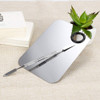 2 Pcs Stainless Steel Cosmetic Makeup Palette, Professional Cosmetic Mixing Makeup Palette Spatula Makeup Artist Tool, Beauty Salon Color Cream Mixin