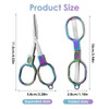2 Pcs Folding Scissors, Stainless Steel Portable Mini Travel Safety Foldable Pocket Badge Small Mini Compact Craft Scissors Suitable for Travel Home