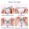 2 Pcs Folding Scissors, Stainless Steel Portable Mini Travel Safety Foldable Pocket Badge Small Mini Compact Craft Scissors Suitable for Travel Home