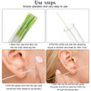Maitys 360 Pieces Ear Hole Floss Piercing Cleaner Floss Disposable Piercing Aftercare Cleaning Line Ear Hole Care Cleaning Tool for Women Men(Green,