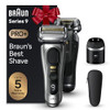 Braun Series 9 PRO+ Electric Razor for Men, 5 Pro Shave Elements & Precision Long Hair Trimmer, 6in1 SmartCare Center, Wet & Dry Electric Shaver for