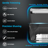 INVJOY Manscape Body Trimmer for Men, Waterproof Electric Razor/Shavers with Dual-Head for Facial, Pubic & Groin Hair Grooming, Ceramic & Foil Blades