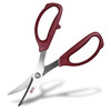Seki Japan Japanese Leather Scissors, Stainless Steel Durable Blades, Rubber Cutting Shears for Office Home Tailor