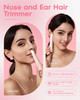 VG VOGCREST Nose Hair Trimmer for Women, Portable, Waterproof, Rechargeable, 2-in-1 Trimmer, Easy to Clean, Suitable for Sensitive Skin