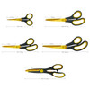 Scissors All Purpose Home, Office & Kitchen Craft Scissors Set of 5, Sharp Titanium Blades, Soft Grip Handles, 5 Great Value Pack, Great for Office,