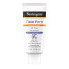 Neutrogena Clear Face Sunscreen Lotion for Acne-Prone Skin, Broad Spectrum SPF 50, Sunscreen for Face & Oily Skin, Oil-,Fragrance- & Oxybenzone-Free,