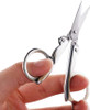 Silver Stainless Steel Folding Scissors - Portable Mini Pocket Travel Scissors for Embroidery, Office, School & Craft - Student Scissors