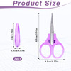 3Pcs Small Craft Scissors 3.4"Tiny Travel Scissor Mini Craft Scissors Set All Purpose Stainless Steel with Protective Cover Fine Tips Design for Pape