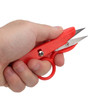 Walfront 3Pcs Modern, Compact Stainless Steel Thread Snips, Red, Ambidextrous, Sewing, Embroidery, Fabric Scissors