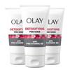Facial Cleanser by Olay Regenerist, Detoxifying Pore Scrub & Exfoliator, 5 Oz (Pack of 3)