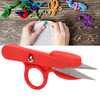 TOPINCN 3Pcs Compact Red Stainless Steel Thread Snips, Small Sewing Scissors for Stitch Art Craft Project Tailor DIY Supplies Scissors Cutting Tools