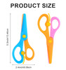 4Pcs Playdough Scissors, Scissors for Playdough, Anti-Pinch Design, Colorful Plastic Craft Scissor for Hand Eye Coordination and DIY Projects