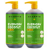 Alaffia Body Wash, Everyday Coconut, 2-Pack  Moisturizing Soap with Nourishing Coffee Berry Extract & Coconut Water, Vegan & Cruelty-Free, 32 Oz Ea