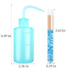 3 PCS Lash Shampoo Brush Sets with 1pcs 250 ML Plastic Satety Lash Tatoo Wash Bottles 2PCS Nose Blackhead Facial Cleaning Brush for Eyelash Extension