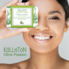Kalliston Organic Avocado Cream & Olive Oil Soap Bar Gift Set  Shea Butter Moisturizer & Nourishing Cleanser, Pack of 2, Natural Skincare for Face &