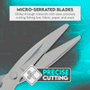 SE Folding Scissors Snips Stainless Steel Slide Scissor with Micro Serration: 3.75-Inch Open, 3.25-Inch Closed