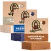 Dr. Squatch Natural Mens Bar Soap - Cold Process Body Soap Bar with Natural Oils - Gifts for Men - Birchwood Breeze, Fresh Falls & Wood Barrel Bourb