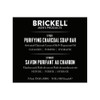 Brickell Men's Purifying Charcoal Soap Bar for Men (3 Pack), Natural and Organic, Exfoliating Bar Soap Handmade with Activated Charcoal and Peppermin