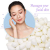 TTSAM 100pcs Fresh Natural Silk Ball Cocoons Facial Cleanser Balls Healthy Skin Care Scrub Face Massage