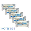 Freshscent 0.5 oz Bar Soap [100 Pack] Hotel Travel Size, Individually Wrapped, Vegetable Based, Bulk Amenities and Toiletries for Hospitality