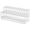 DIVINA VITAE Clear Acrylic Pen Holder 2 Tier Pen Display Stand Pen Storage Organizer 48-Slots Eyebrow Pen Stand Makeup Brush Rack Organizer for Home