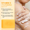 Neutriherbs Turmeric Soap for Face & Body(5.29 oz / 1 Bar),Brightening Vitamin C Soap Bar for Acne, Uneven Skin Tone, Cleansing Natural Soap