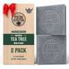 Viking Revolution Tea Tree Natural Soap for Men - Mens Soap Bar with Essential Oils Cold Pressed Bar Soap for Men - Nourishing Mens Bar Soap with Coc