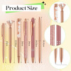 Sabary Rose Gold Ballpoint Pen Holder with 6 Glitter Bling Pen Rose Gold Diamond Pencil Holder Jeweled Gold Makeup Brush Holder Organizer for Women G