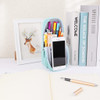 iSuperb Standing Pencil Case 2 Compartments Pencil Pouch Magnetic Mobile Phone Holder Bracket Pen Bag Large Capacity Phone Pouch College Stationery O