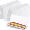 Crtiin 50 Pcs Pencil Boxes Bulk Plastic Clear Pencil Case Box for Bulk Storage with Hinged Lid for Office Supplies Organization(7.87 x 2.76 x 0.98 In