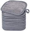 BloomSesame Makeup Remover Cloths for Face, Eye, Lips - Reusable Makeup Remover Pads Soft Microfiber Facial Cleansing Cloths 5 x 5inch 12 Pack (Gray)