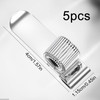 YBEATY 5 Pcs Metal Pen Holder Adjustable Single Spring Loop Pen Clip Holder Universal Silver Pencil Organizer Clip for Notebook Clipboard Journal