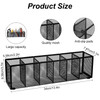 2 Pcs Black Metal Mesh Desk Organizer Pen Holder 6 Compartments Pencil Holder for Desk, pen organizer for Office Supplies, Pencil Caddy, Makeup Brush